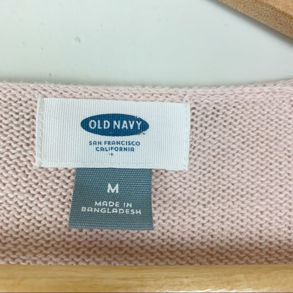 Old Navy Pale Pink Knit Sweater A7-968 - Picture 3 of 11